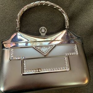 Unique Metal Purse w/Stone accents